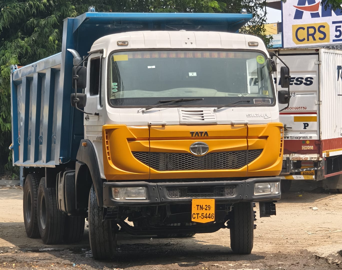 M-sand, P-sand and aggregates stocked for building material supply in Chennai